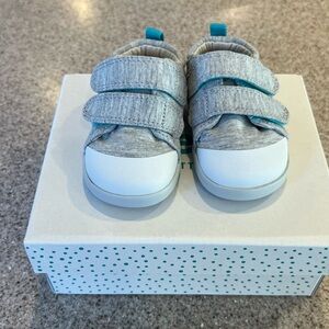 NEW Ten Little Gray Velcro Sneakers